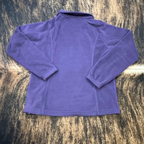 Columbia size XL purple fleece zip jacket with zip pockets - Picture 9 of 9